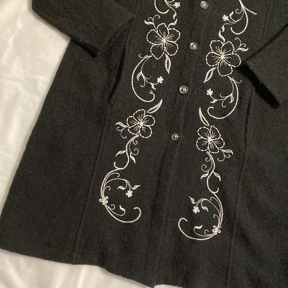 Classic elements 100% wool (Lana ) button up coat size XL - Picture 2 of 12